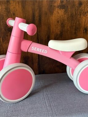 Pink Balance Bike for Kids - No-Pedal Toddler Ride-On